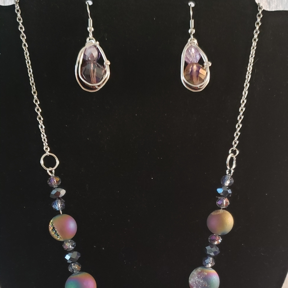 Custom Made Necklace & Earrings Set